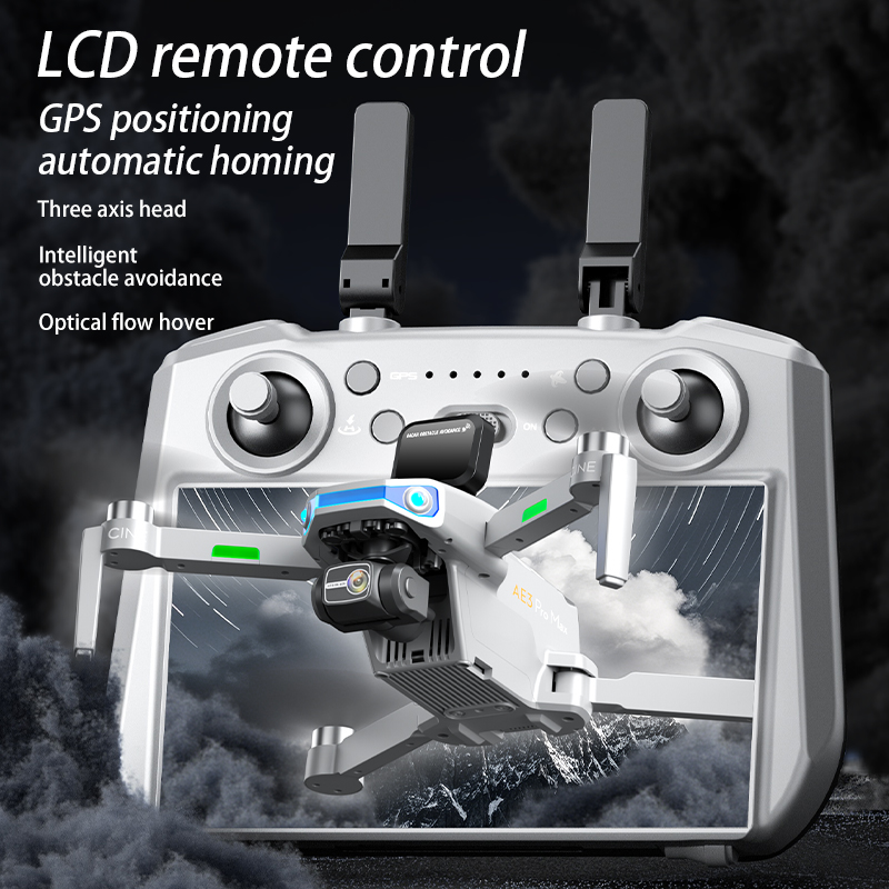 AE3 PRO Max NEW LCD SC GPS Dro - Drone Gimbal 3 Axis ulasan dan harga