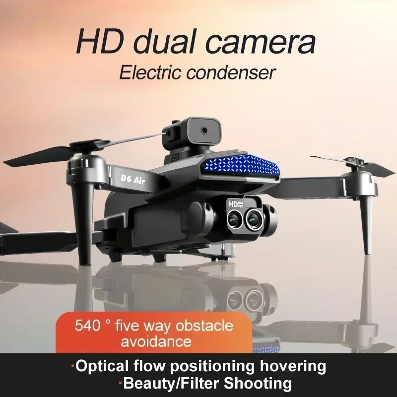 Mini Drone D6 8k Profesional H - Drone Gimbal Brushless ulasan dan harga